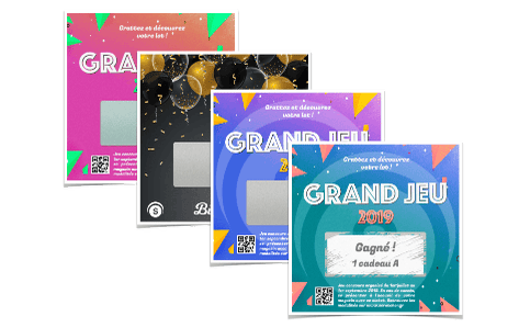 M2 size scratch-off tickets contain a rectangular scratch-off area on 85x82mm cards to conceal a variety of hidden messages of your choice. Various variants can be customized.