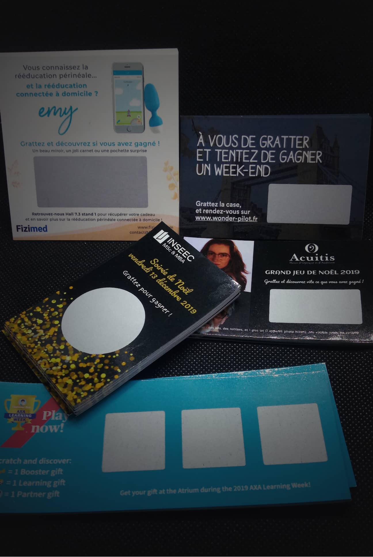 The personalized scratch ticket is an extremely popular communication tool for many companies because it offers many advantages. This game system will both attract a new clientele, improve its brand image, make its offer known, and exert a presence in a place or event in a different and cost-effective way. So it is very interesting to opt for the personalized scratch ticket. The personalized scratch ticket is an extremely popular communication tool for many companies because it offers many advantages. This game system will both attract a new clientele, improve its brand image, make its offer known, and exert a presence in a place or event in a different and cost-effective way. So it is very interesting to opt for the personalized scratch ticket.